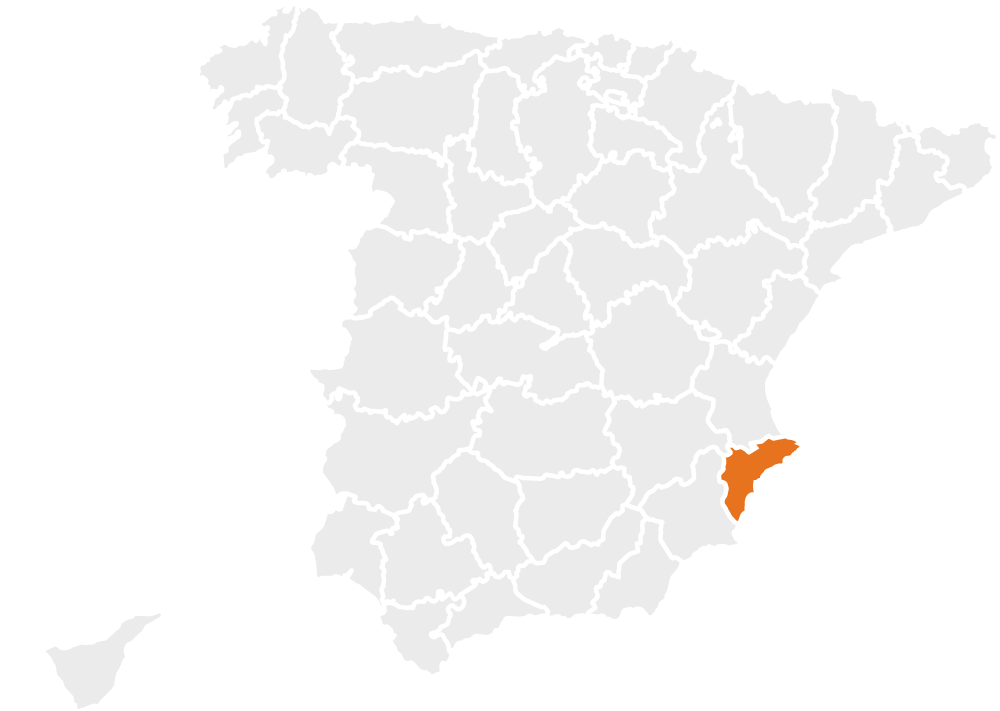 Costa Blanca Zuid